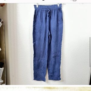 Jenni Kayne Rio Cropped Trouser in Blue Size: XS